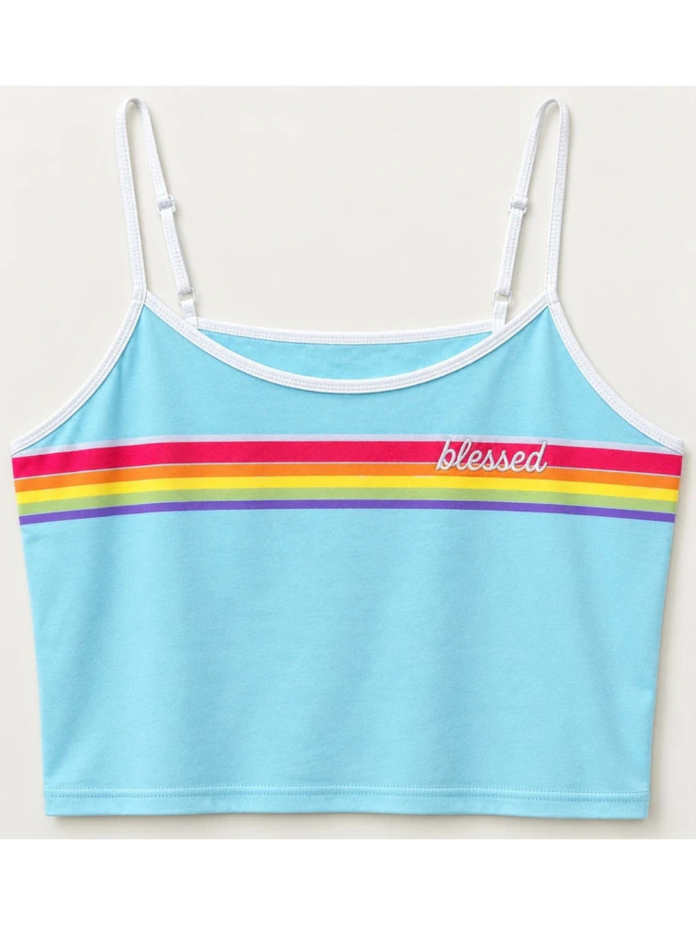 No Boundaries Aqua “Blessed” Rainbow